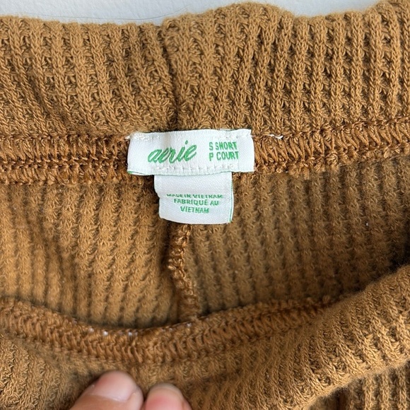 Aerie Waffle Knit Pant Size Small Short - Picture 3 of 5